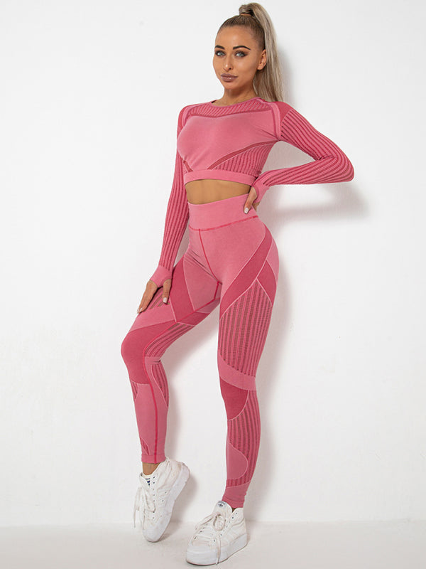 Lea | Naadloos 2-delig Sportset met Structuur-Design