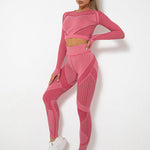 Lea | Naadloos 2-delig Sportset met Structuur-Design