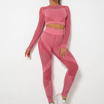 Lea | Naadloos 2-delig Sportset met Structuur-Design