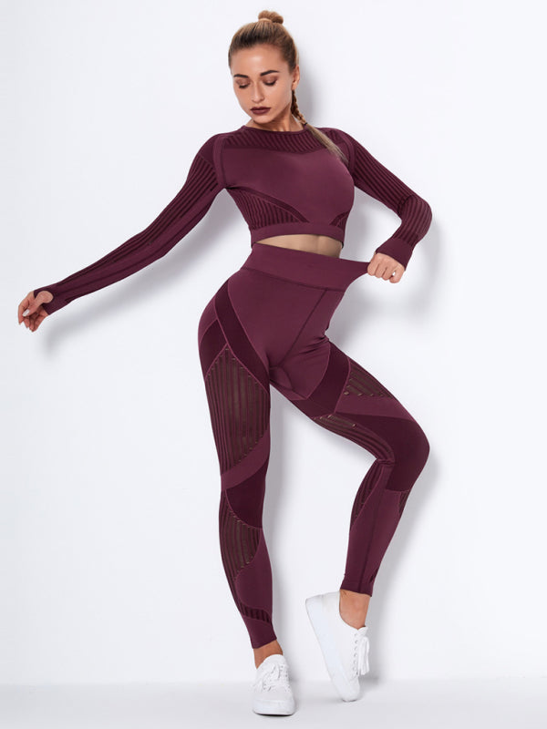 Lea | Naadloos 2-delig Sportset met Structuur-Design