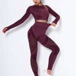 Lea | Naadloos 2-delig Sportset met Structuur-Design