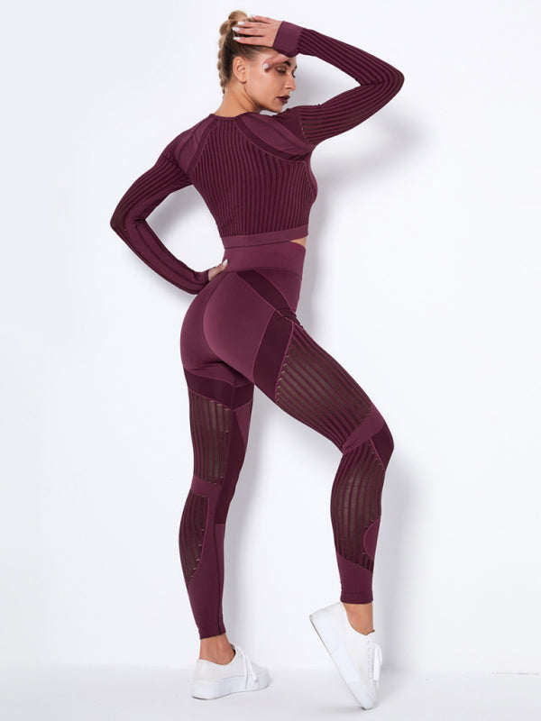 Lea | Naadloos 2-delig Sportset met Structuur-Design