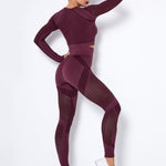 Lea | Naadloos 2-delig Sportset met Structuur-Design