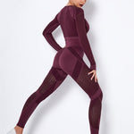 Lea | Naadloos 2-delig Sportset met Structuur-Design