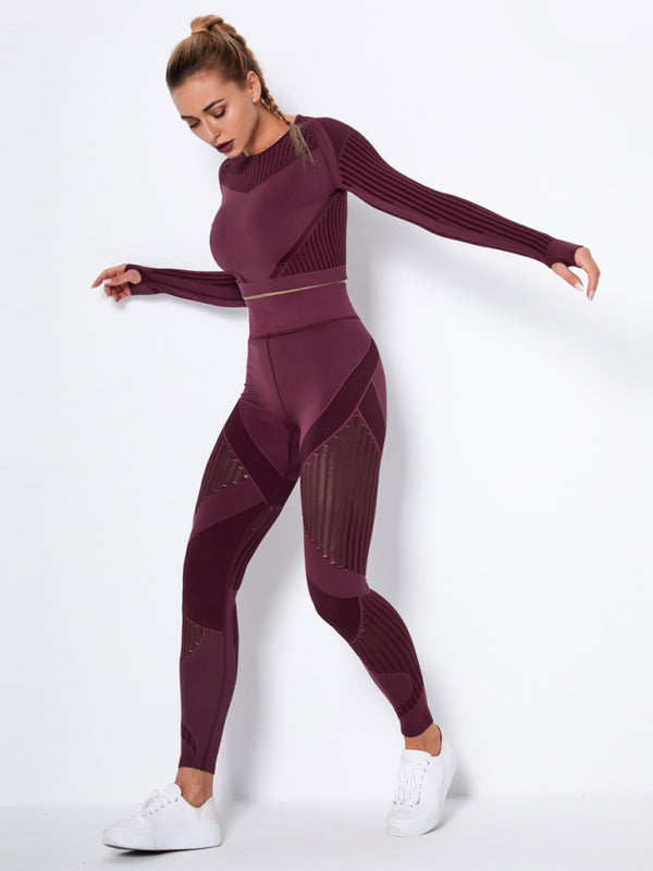Lea | Naadloos 2-delig Sportset met Structuur-Design