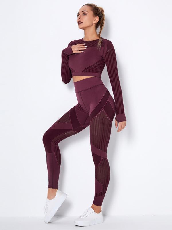 Lea | Naadloos 2-delig Sportset met Structuur-Design