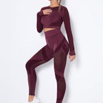 Lea | Naadloos 2-delig Sportset met Structuur-Design