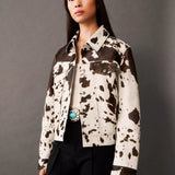 Eva™ Trendy Koeienprint Jasje