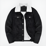 Corduroy Herenjas met Imitatiebont Kraag