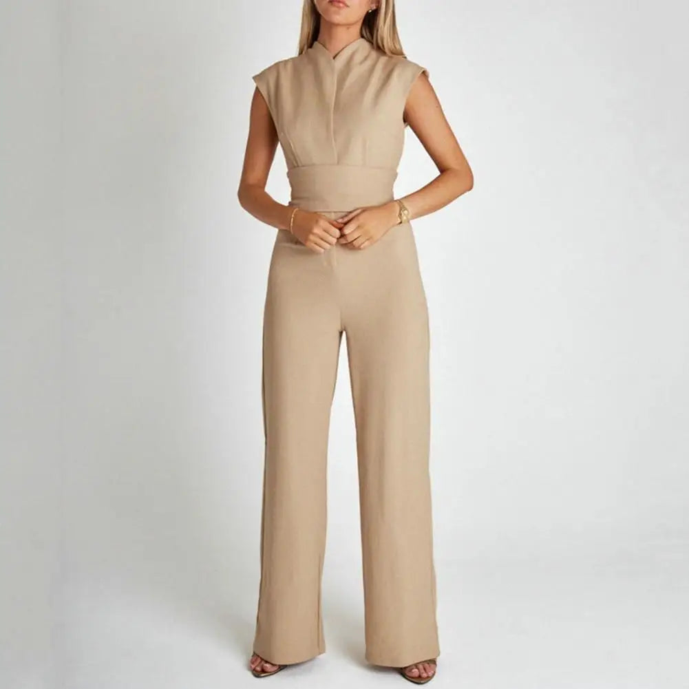 Elegant V-Neck Jumpsuit