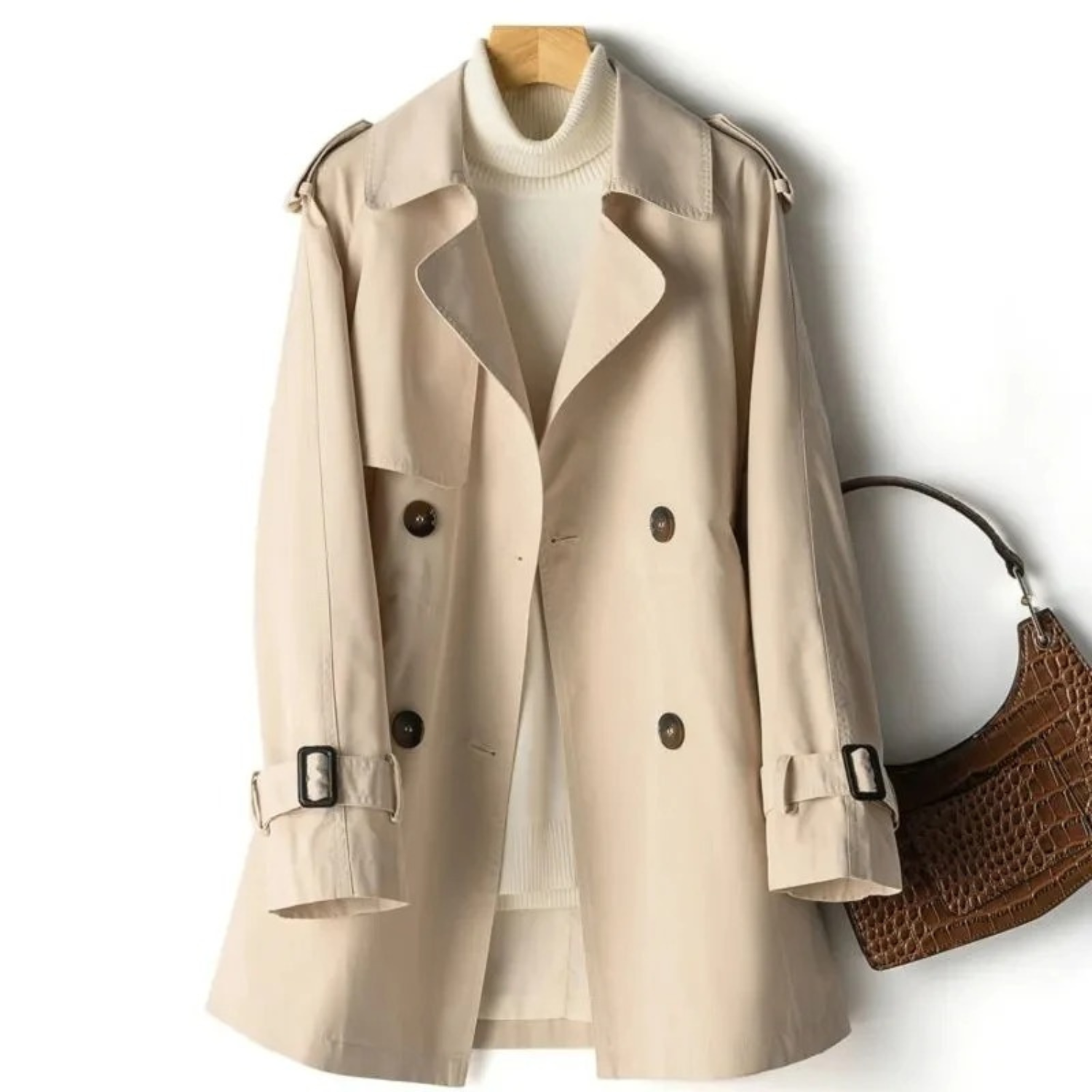 Mheanne™ Trenchcoat voor Casual Elegantie