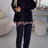 Belle™ Glinsterende Kerst Blazer Jasje
