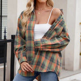 Linda™ Herfst Geruite Blouse