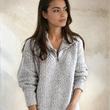 Adrianna™ Chique Half-Zip Trui Vrouw