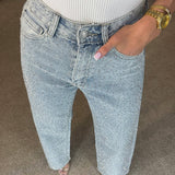 Sabine™ Glitterende damesjeans
