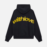 Oversized Hoodie met "With Love"-print