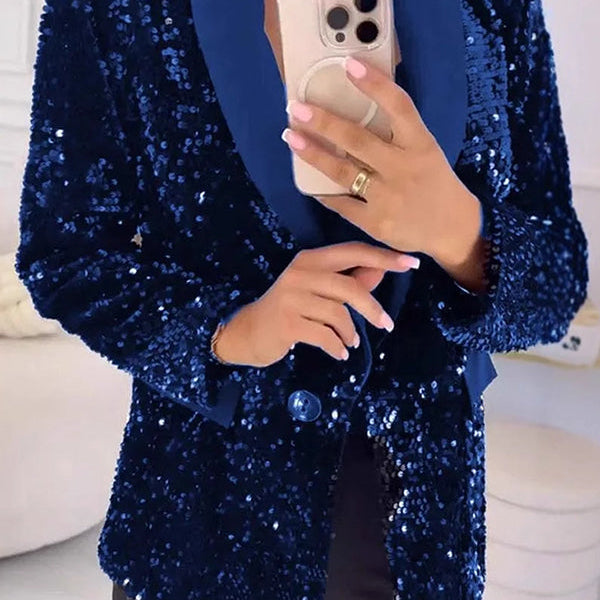 Belle™ Glinsterende Kerst Blazer Jasje