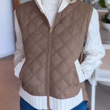 Dames™  Knitted Patchwork Jas
