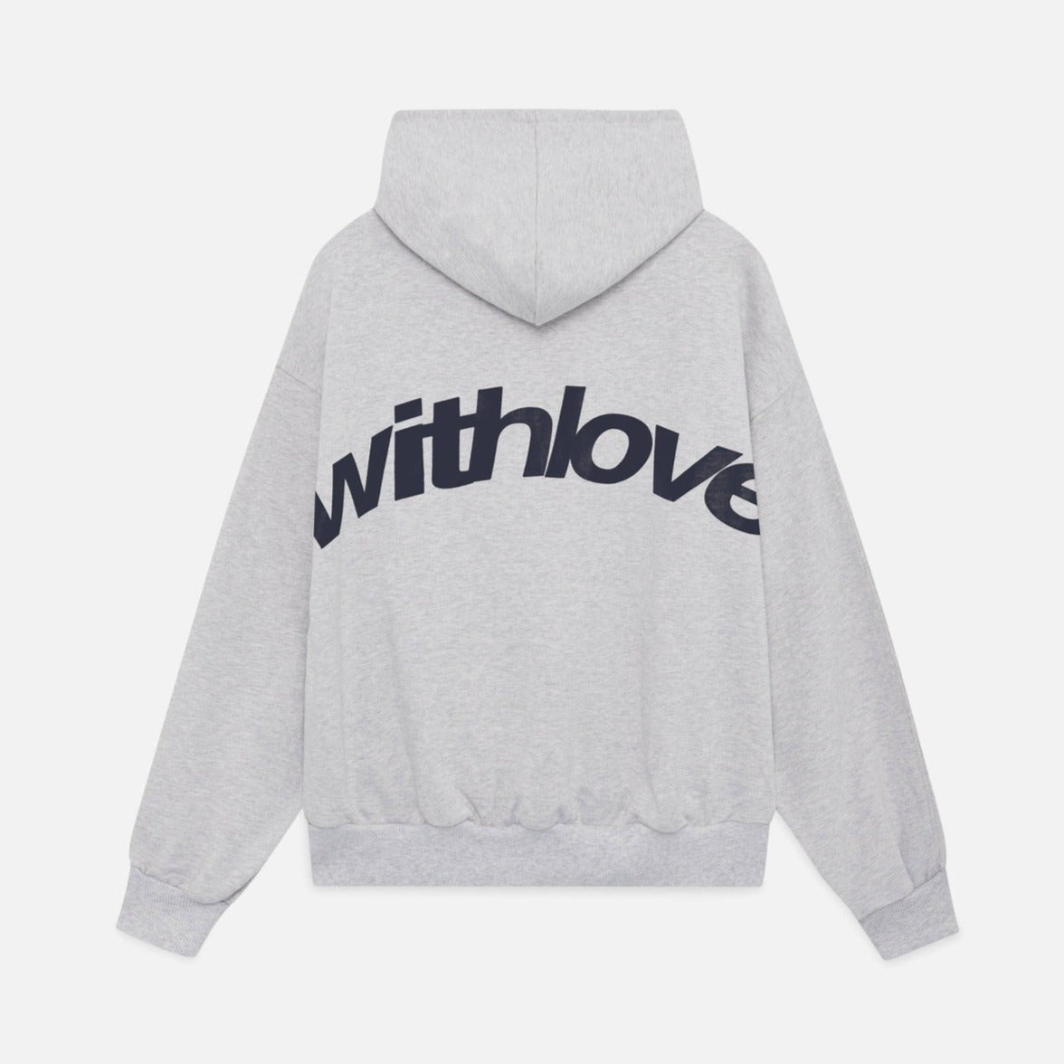 Oversized Hoodie met "With Love"-print