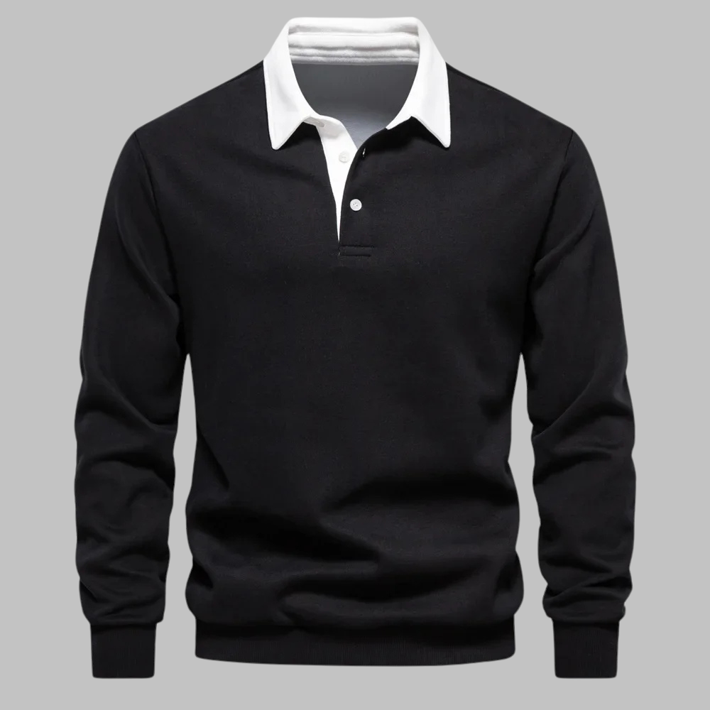 Klassieke™ Herensweater met Polokraag