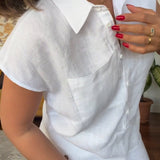 Clara Zomer Dames KatoenLinnen Set