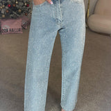 Sabine™ Glitterende damesjeans