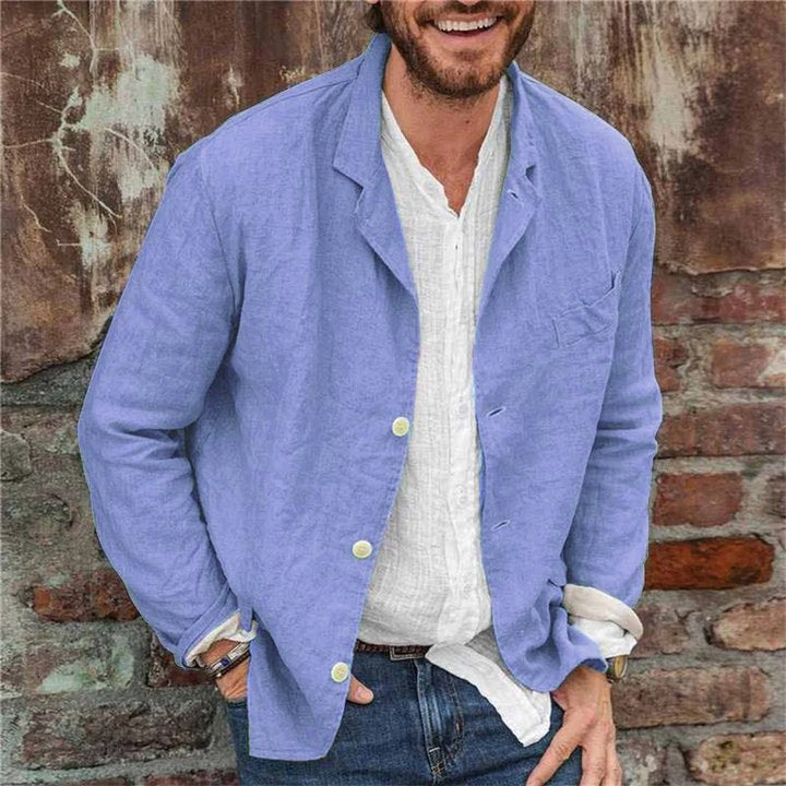 Cornelis™ Casual Linnen Heren Blazer