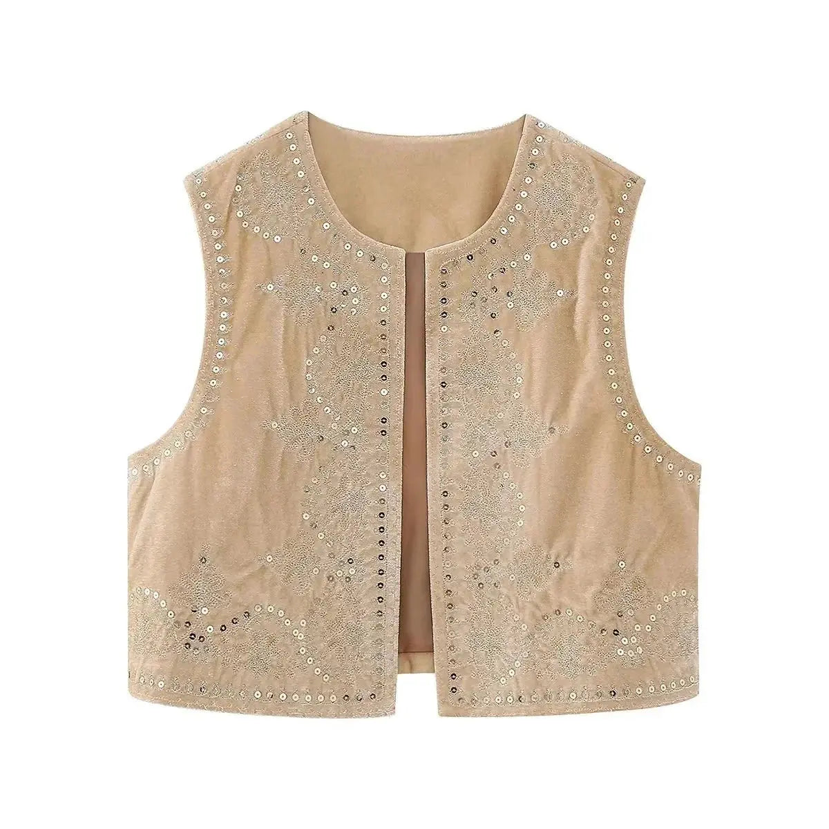 Celina | Geborduurde Fluwelen Vest