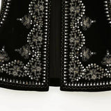 Celina | Geborduurde Fluwelen Vest