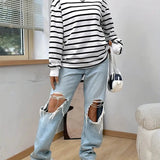 Jessalyn | Gestreept Sweatshirt voor Dames