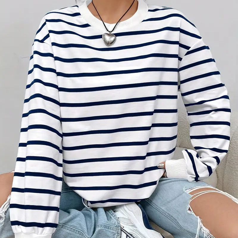 Jessalyn | Gestreept Sweatshirt voor Dames