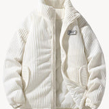 Patrick™ Trendy Geribbelde Winterjas