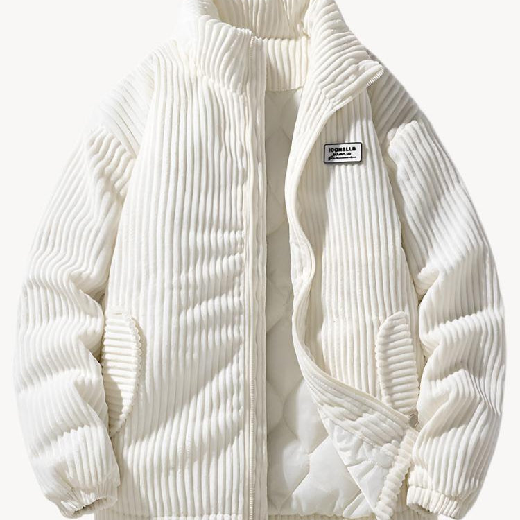 Patrick™ Trendy Geribbelde Winterjas