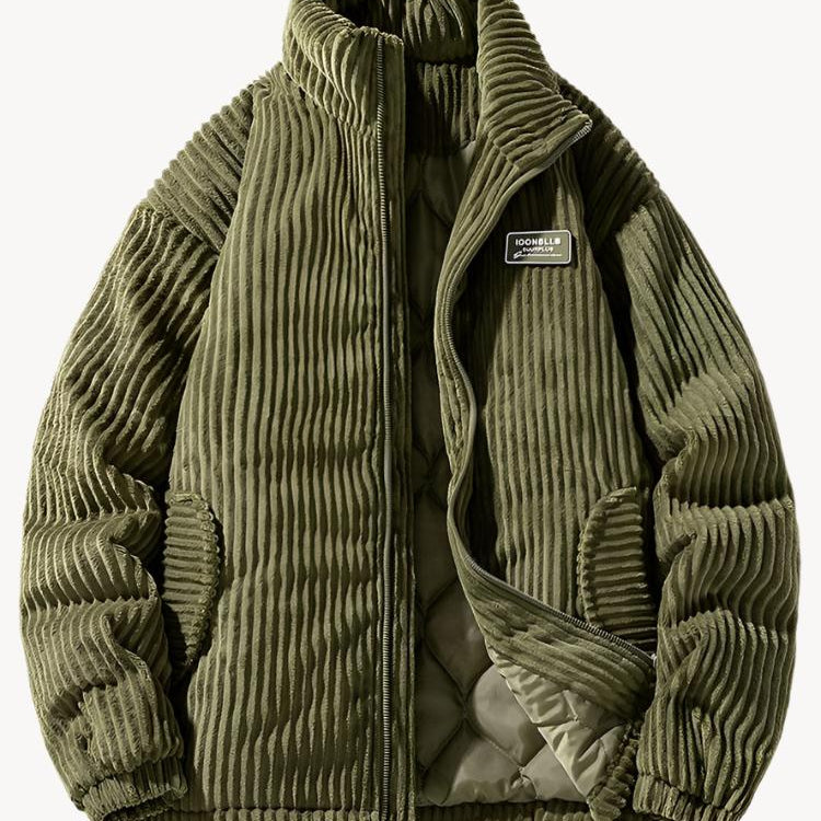 Patrick™ Trendy Geribbelde Winterjas