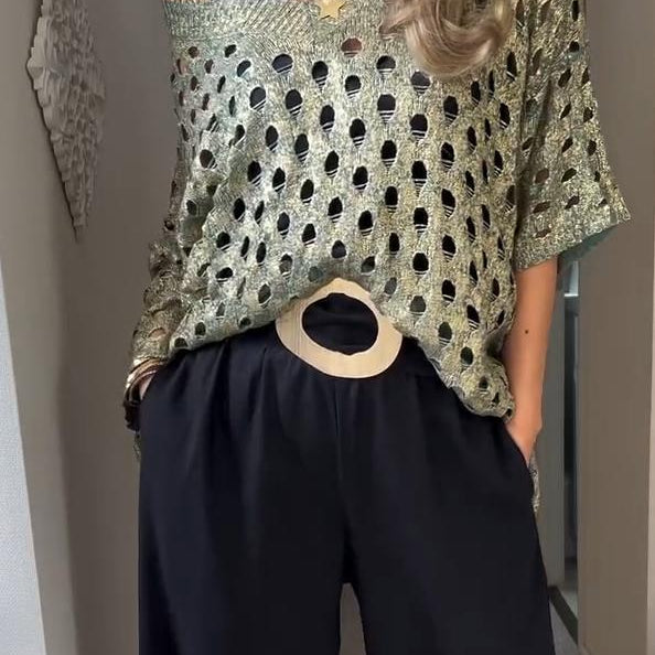 Felicia™ Metallic Gaas Top