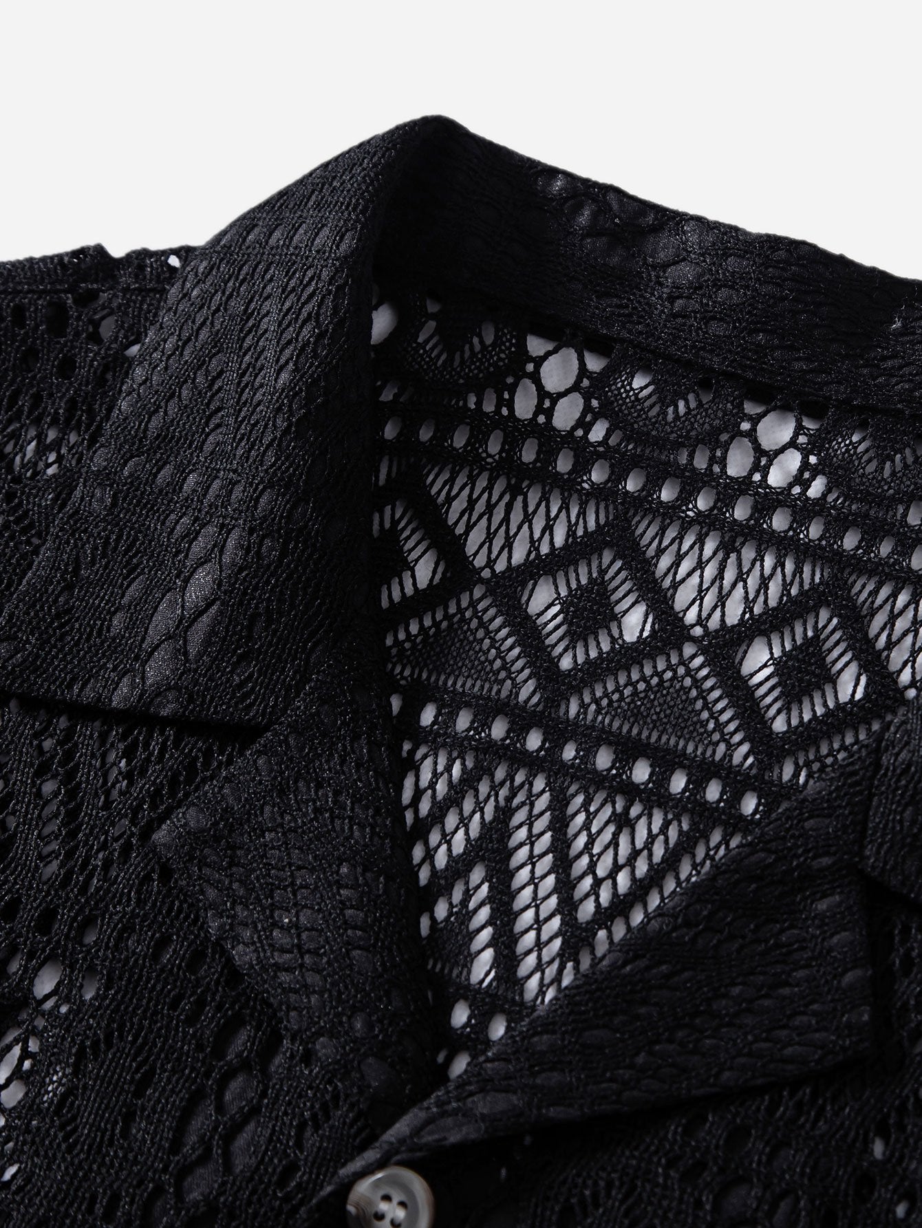 David | Transparant Haakshirt met Ethno-patroon