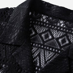David | Transparant Haakshirt met Ethno-patroon
