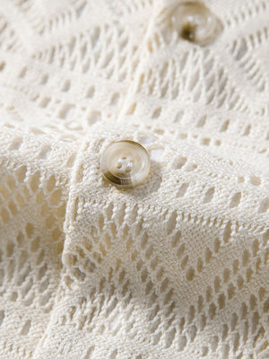 David | Transparant Haakshirt met Ethno-patroon