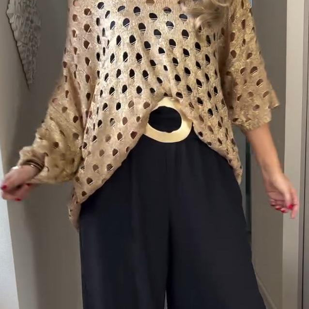 Felicia™ Metallic Gaas Top