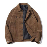 Derk-Jan™ Heren Sherpa Gevoerde Vintage Denimlook Jas