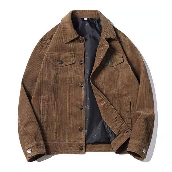 Derk-Jan™ Heren Sherpa Gevoerde Vintage Denimlook Jas
