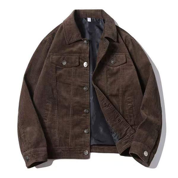 Derk-Jan™ Heren Sherpa Gevoerde Vintage Denimlook Jas