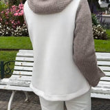 Faye™ Fleecevest met Gebreide Mouwen