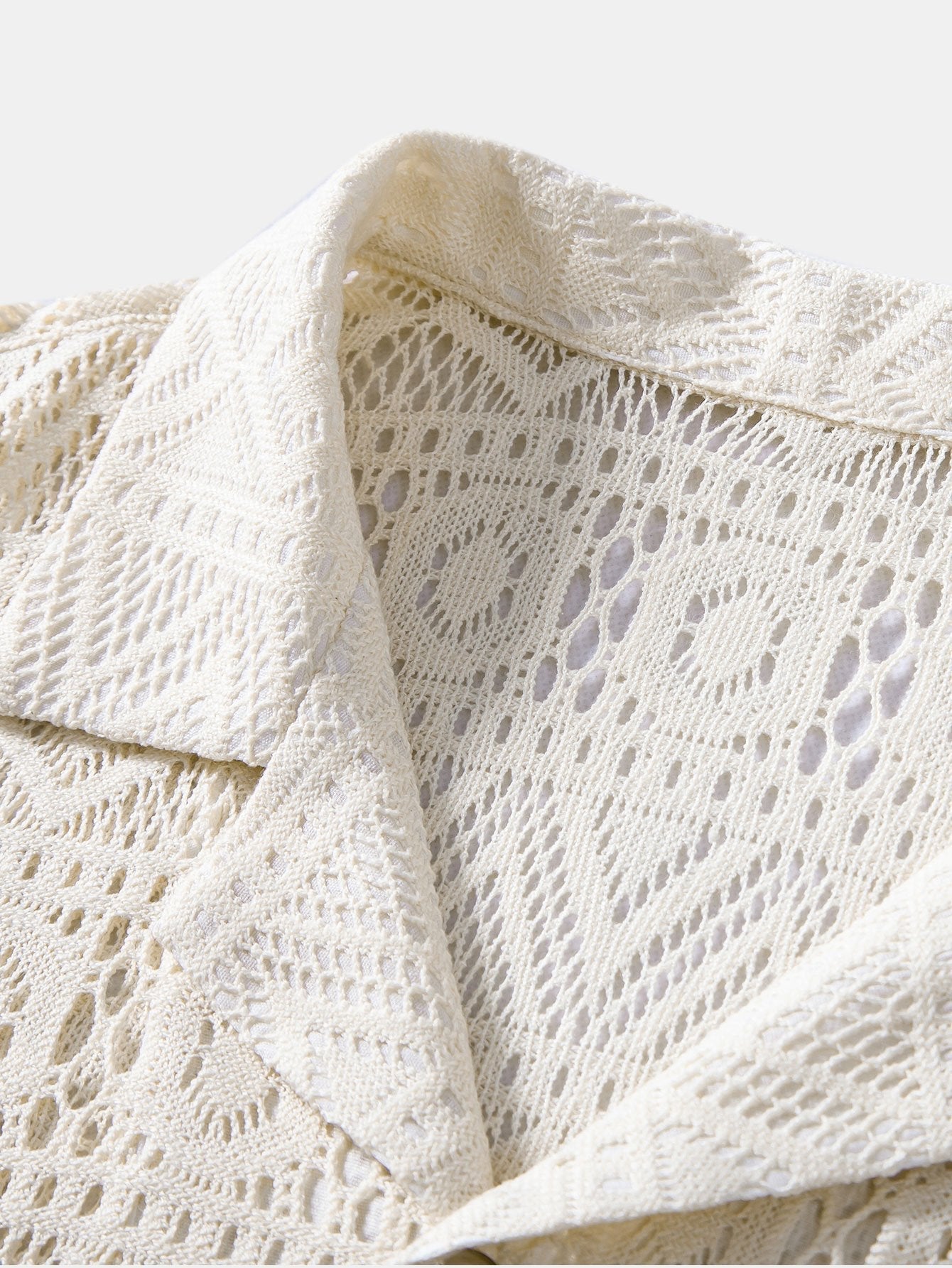 David | Transparant Haakshirt met Ethno-patroon