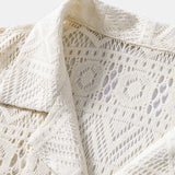 David | Transparant Haakshirt met Ethno-patroon