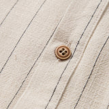 Casual Linnen Set met Henley Overhemd en Broek