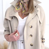 Frederique™ Elegante Korte Trenchcoat voor Dames