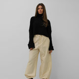 Ava | Dames Cargo-Jogger in Geel