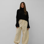 Ava | Dames Cargo-Jogger in Geel
