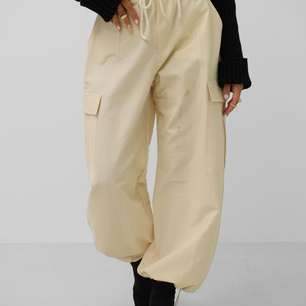 Ava | Dames Cargo-Jogger in Geel
